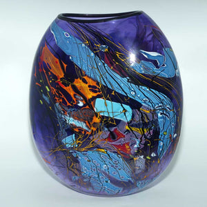 Keith Mahy New Zealand Art Glass large vase