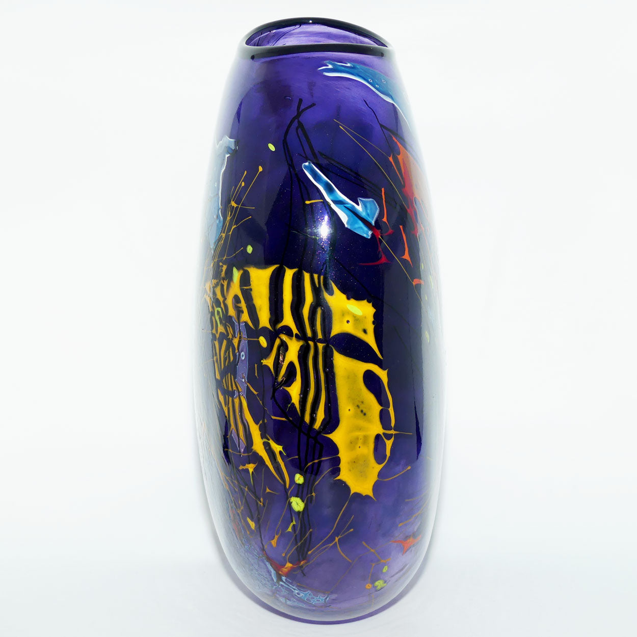 Keith Mahy New Zealand Art Glass large vase