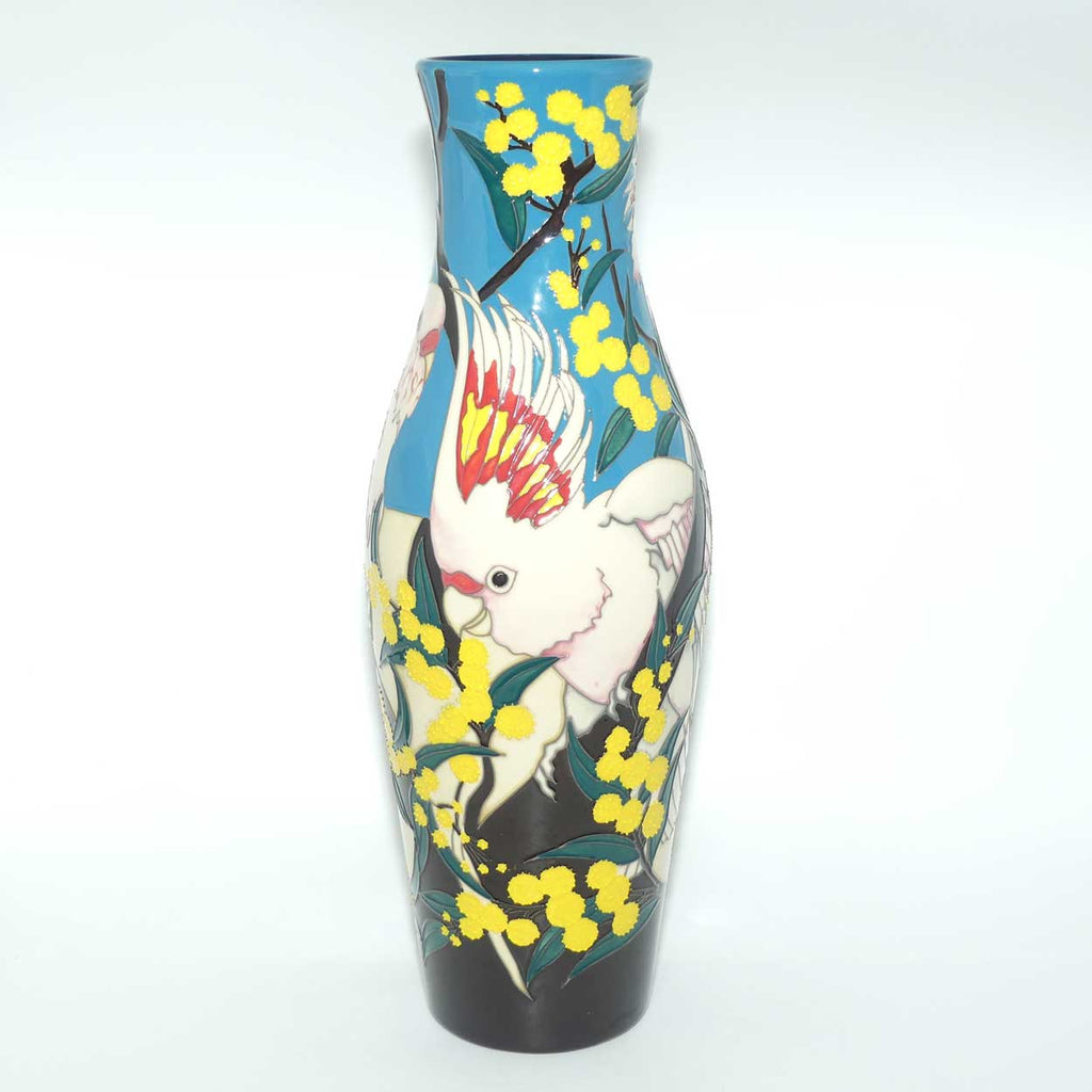 Moorcroft Major Mitchell Cockatoo 120/16 vase | LE 61/75