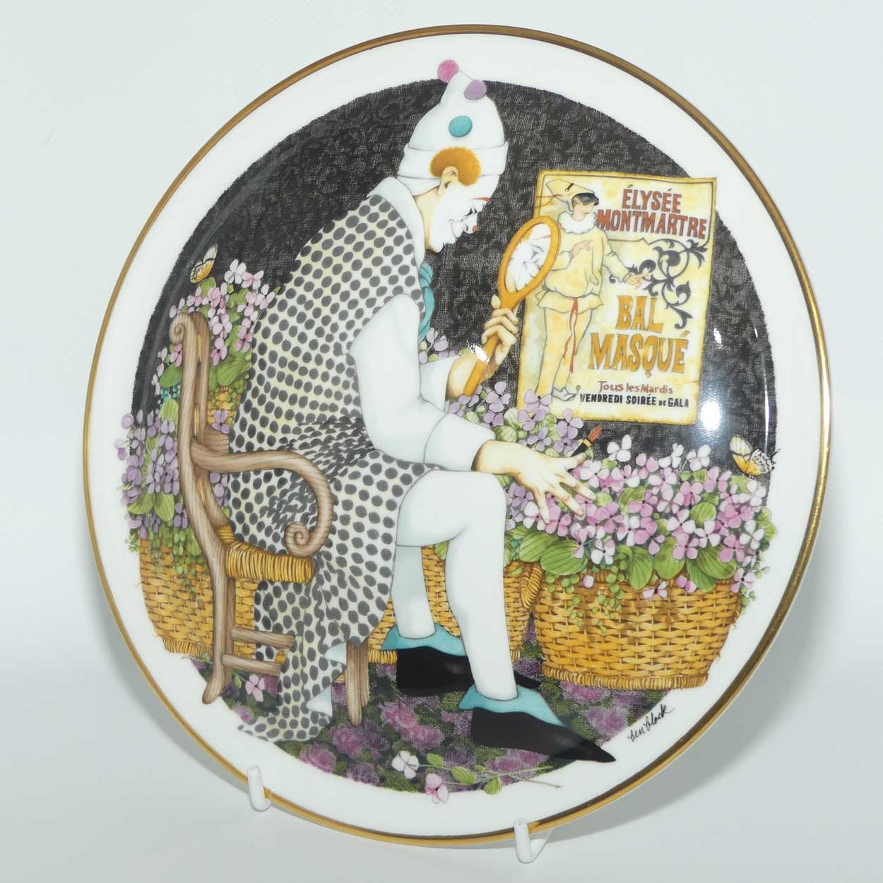 Royal Doulton Behind the Painted Masque | Ben Black wall plate: Make Me Laugh