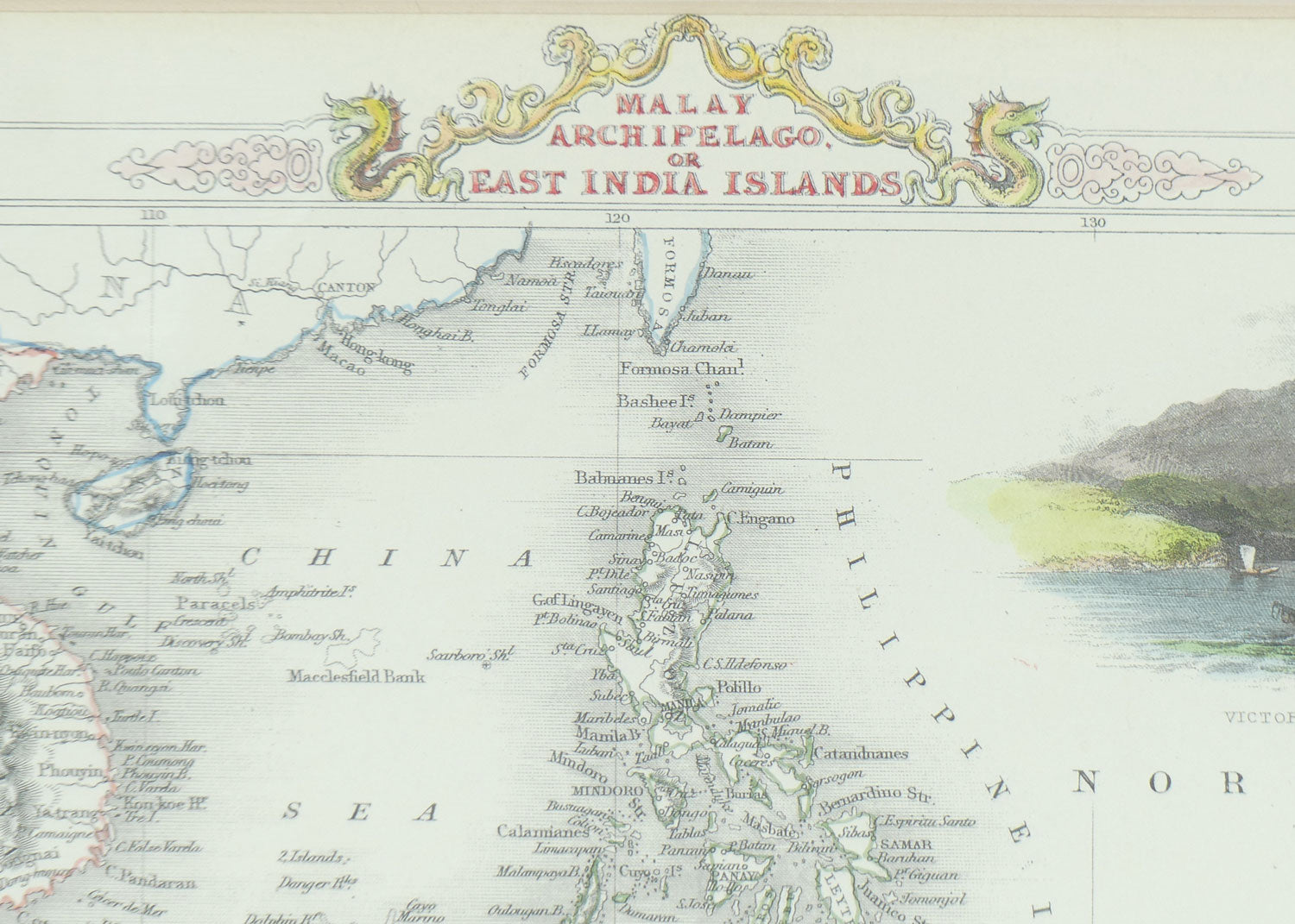 Antiquarian Map | Malay Archipelago or East India Islands by John Tallis
