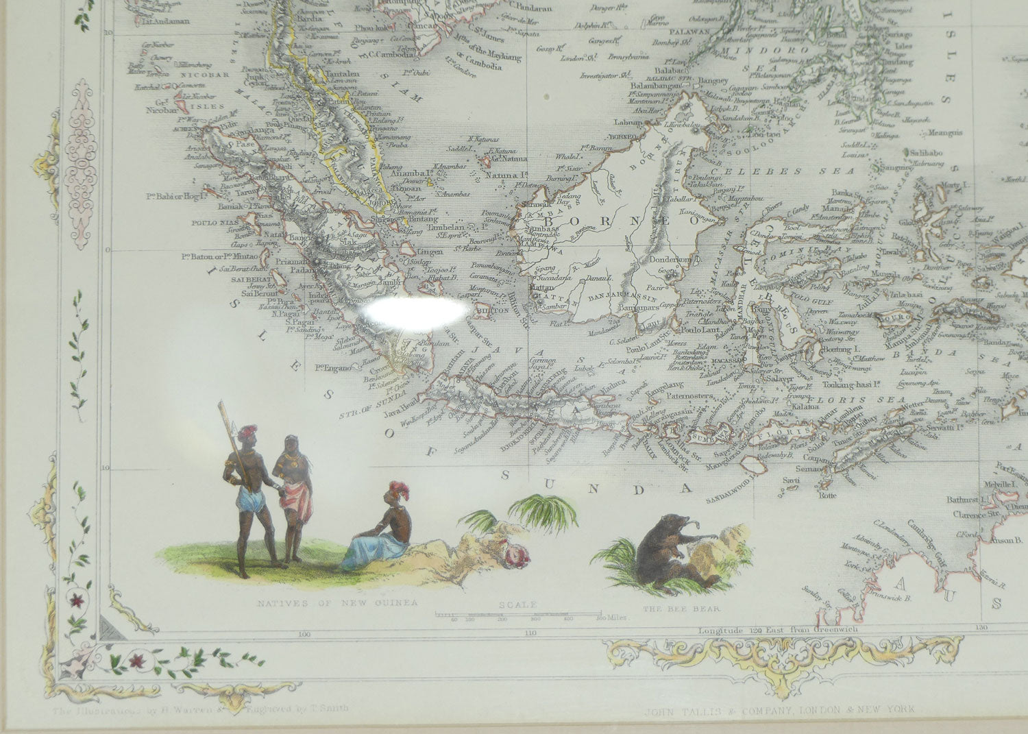 Antiquarian Map | Malay Archipelago or East India Islands by John Tallis