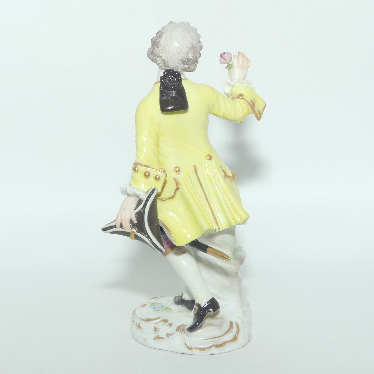 Superb Quality 19th Century Meissen Courtier with Tricorn Hat and Flower figure | Incised 2897
