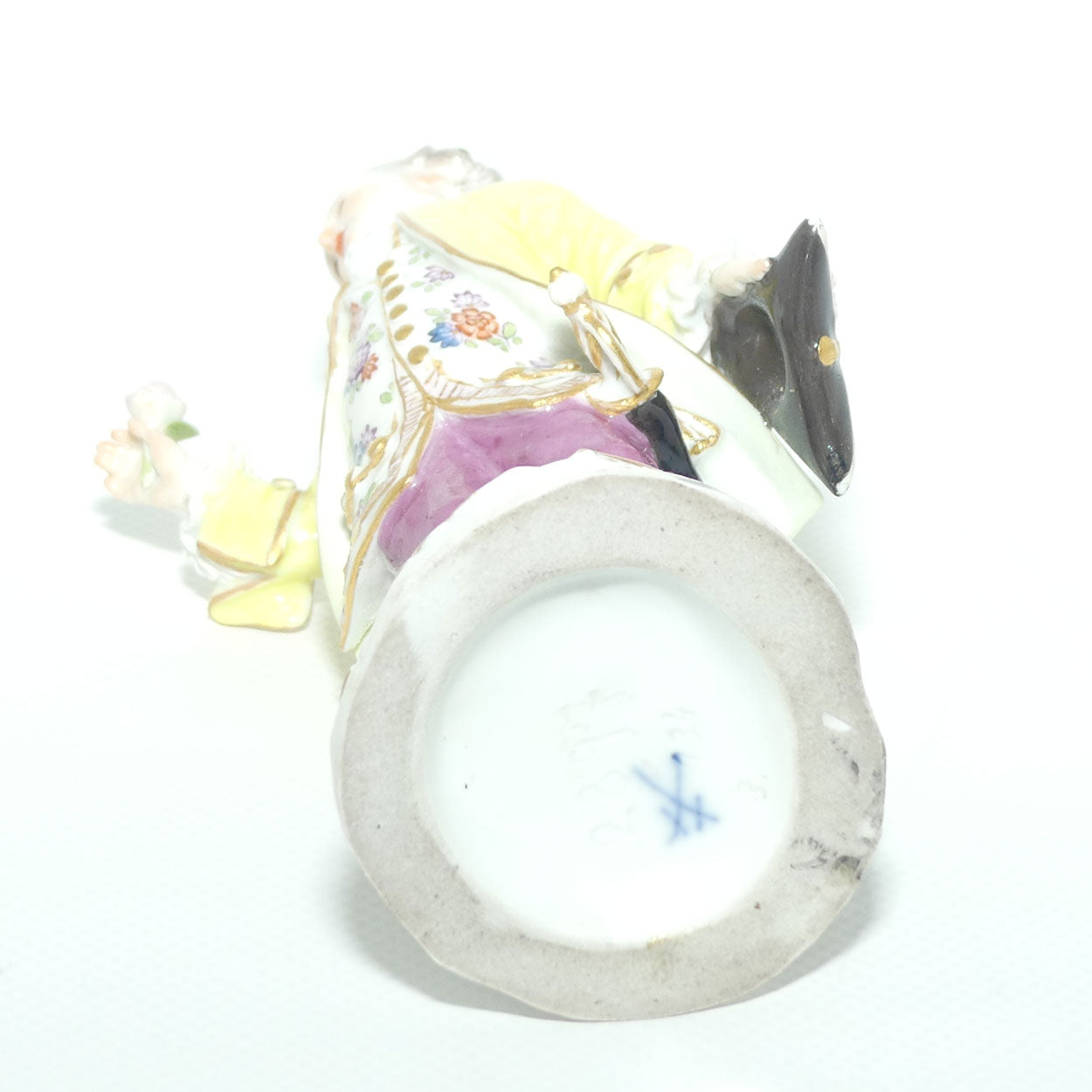 Superb Quality 19th Century Meissen Courtier with Tricorn Hat and Flower figure | Incised 2897