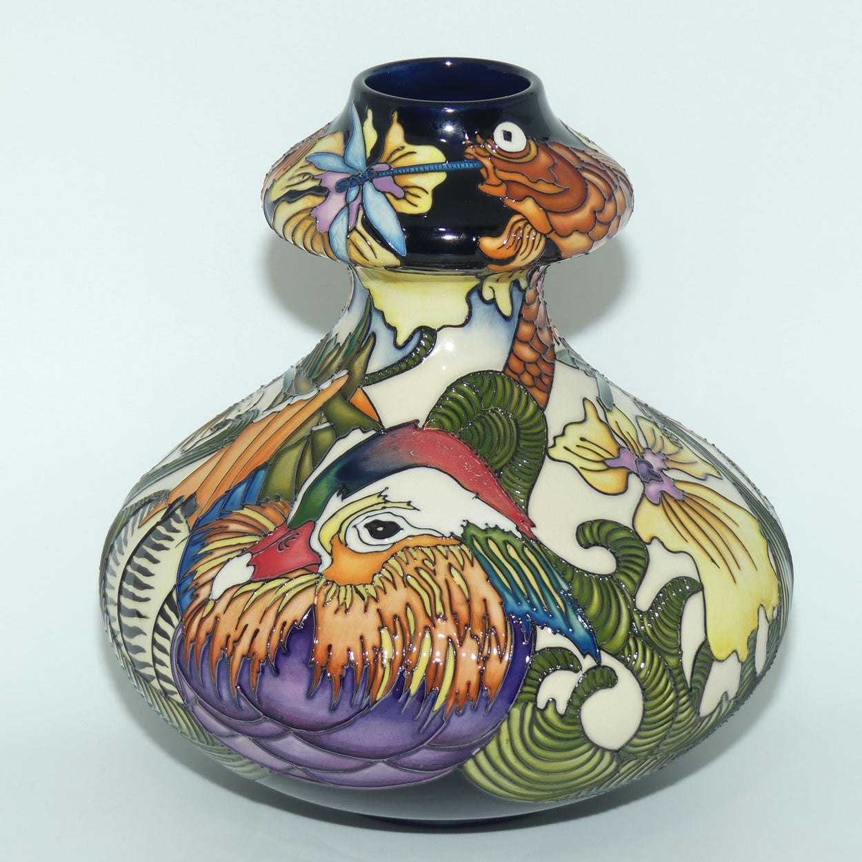 Moorcroft Mandarin 444/9 vase (Ltd Ed; #1 of 30)