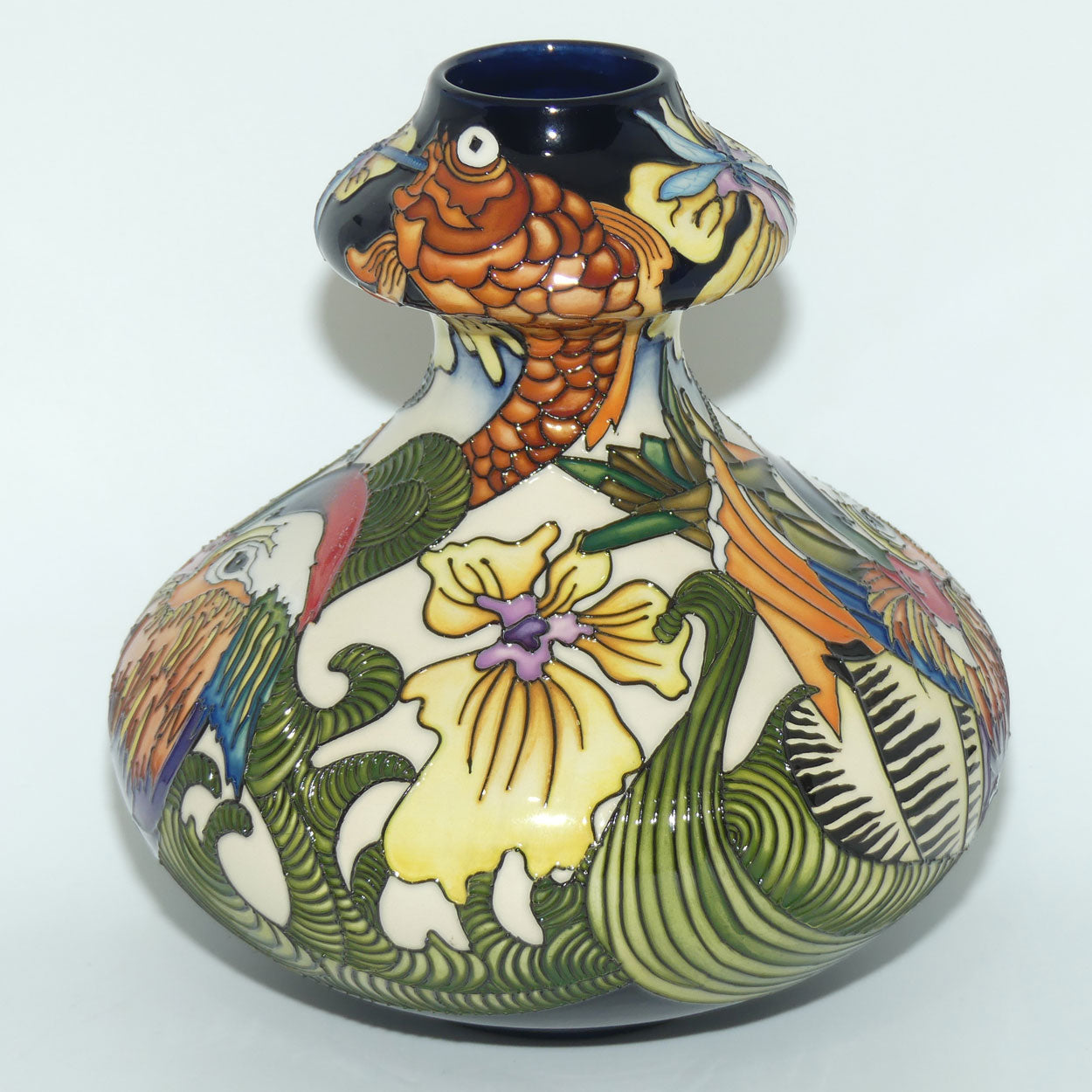 Moorcroft Mandarin 444/9 vase (Ltd Ed; #1 of 30)