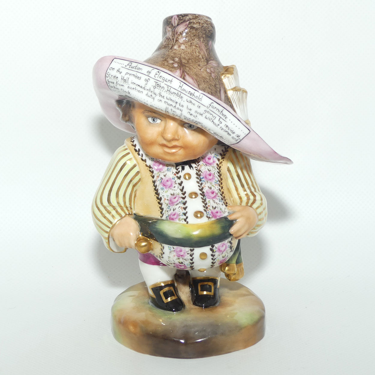 Royal Crown Derby figure Mansion House Dwarf | The Auctioneer | boxed c.1973