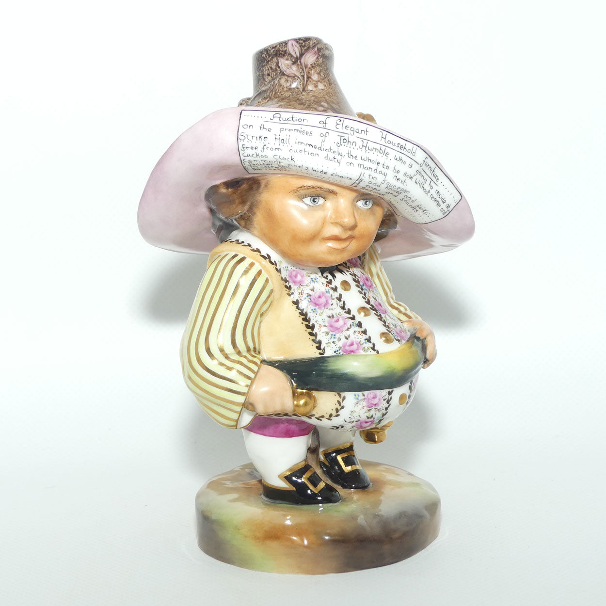Royal Crown Derby figure Mansion House Dwarf | The Auctioneer | boxed c.1973