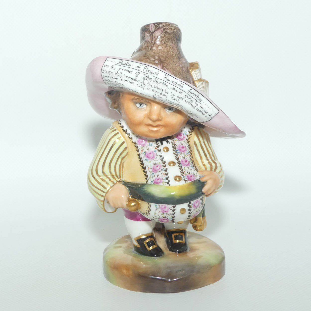Royal Crown Derby figure Mansion House Dwarf | The Auctioneer | boxed c.1973