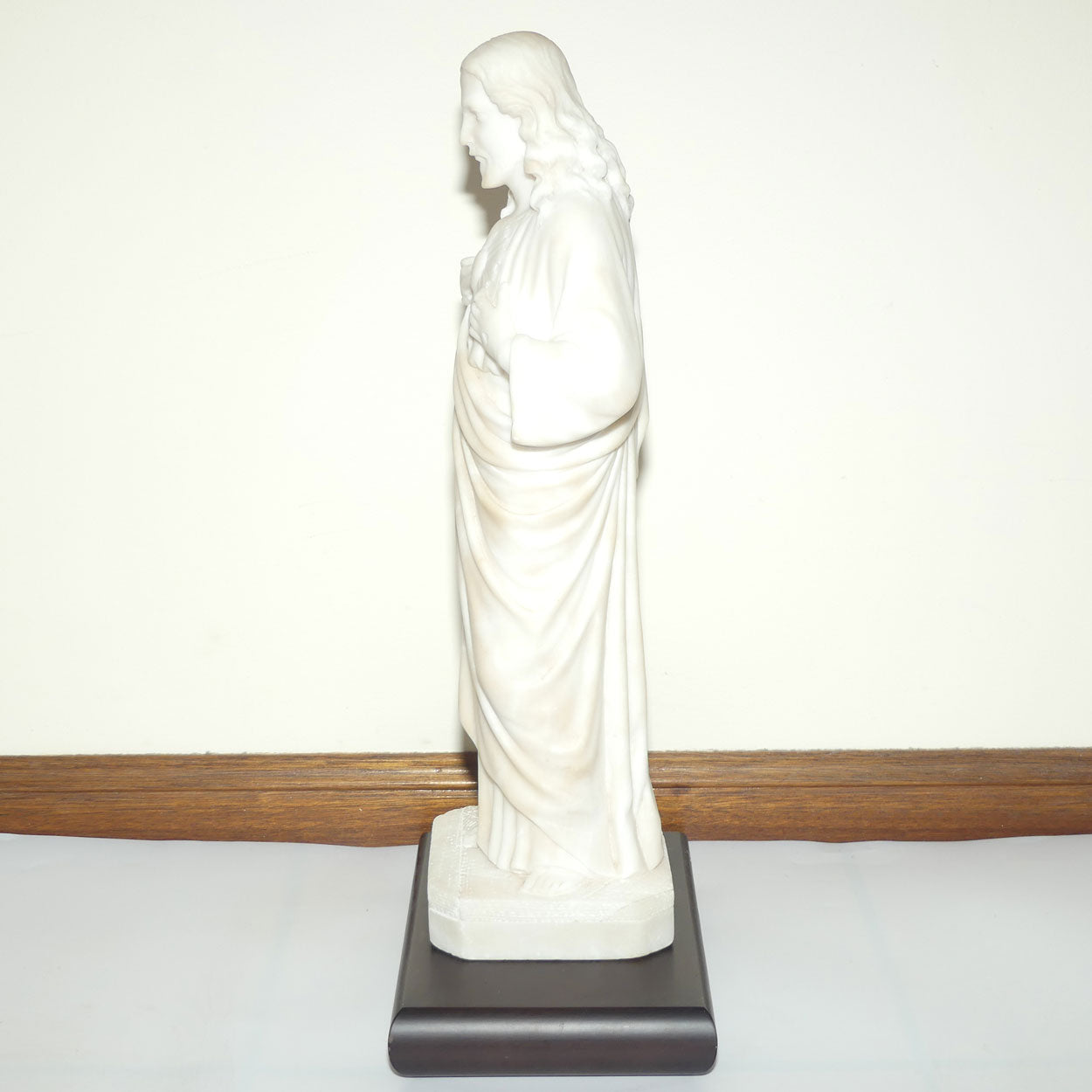 Victorian era Marble figure of Jesus | Sacred Heart of Jesus | 46cm
