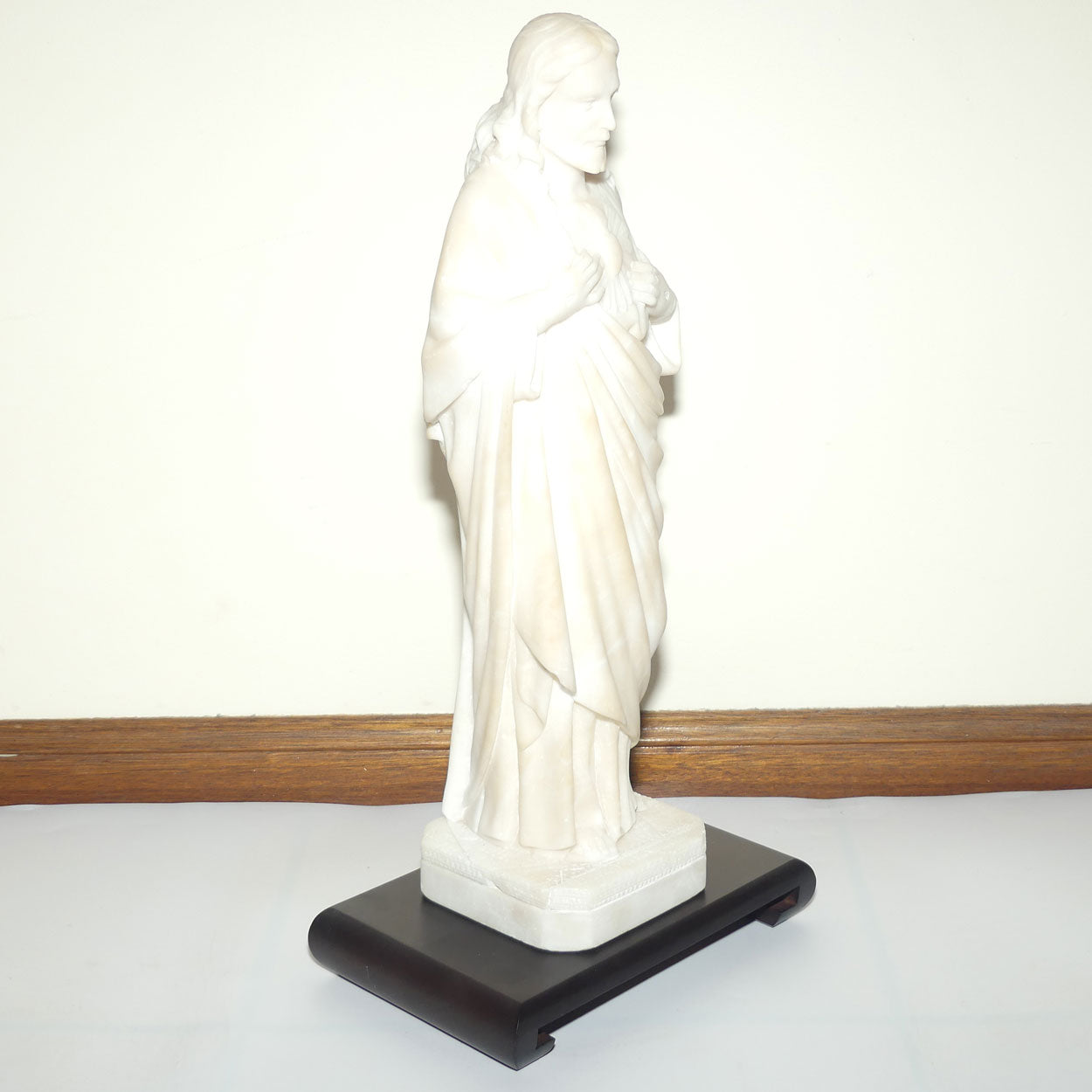 Victorian era Marble figure of Jesus | Sacred Heart of Jesus | 46cm