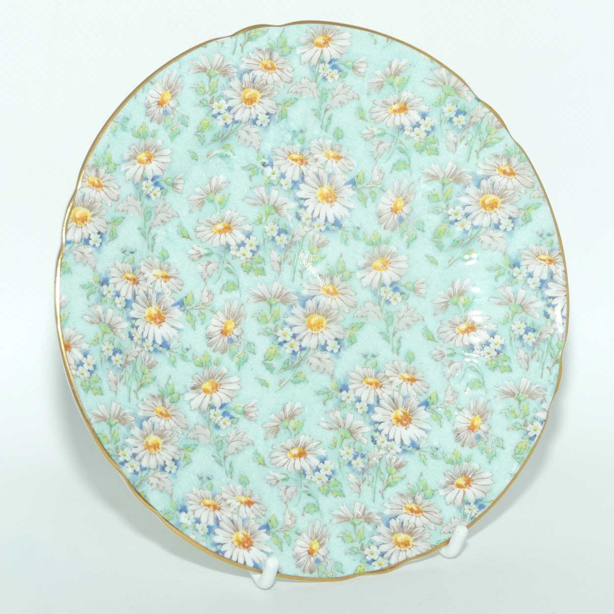 Shelley Oleander shape trio | Marguerite pattern with Yellow exterior 