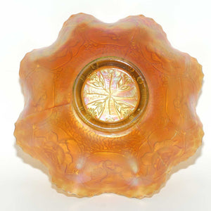 Fenton Rose Marigold Carnival Glass bowl | Dragon and Lotus