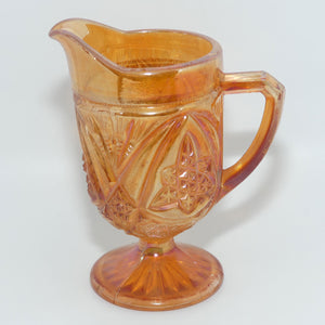 Marigold Carnival Glass milk jug