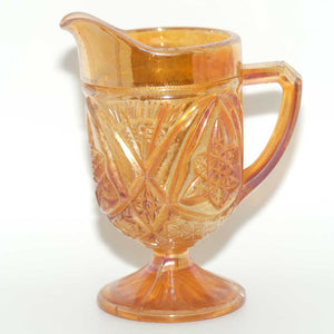 Marigold Carnival Glass milk jug