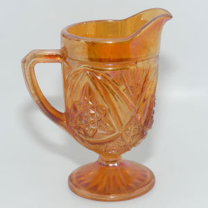 Marigold Carnival Glass milk jug