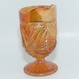 Marigold Carnival Glass milk jug