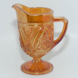 Marigold Carnival Glass milk jug