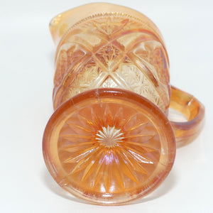 Marigold Carnival Glass milk jug