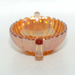 Carnival Glass | Marigold | twin handle oval sundae dish