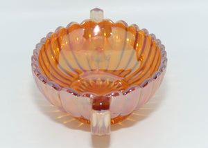 Carnival Glass | Marigold | twin handle oval sundae dish