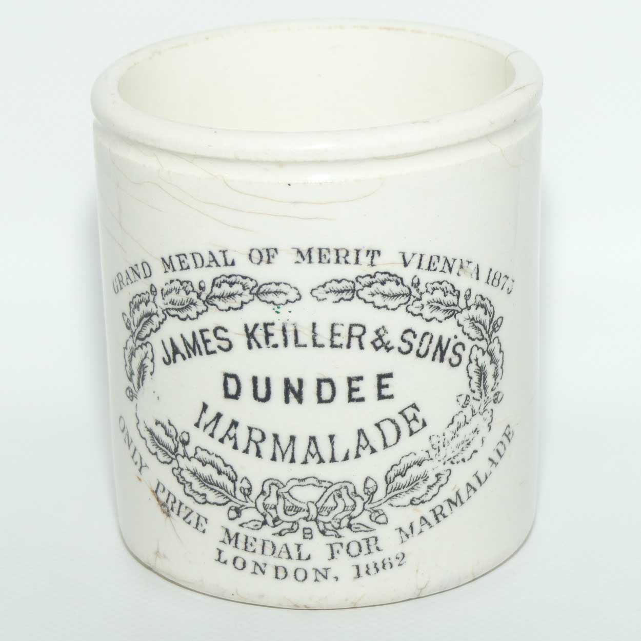 Maling James Keiller & Sons Dundee Marmalade pot | hairline