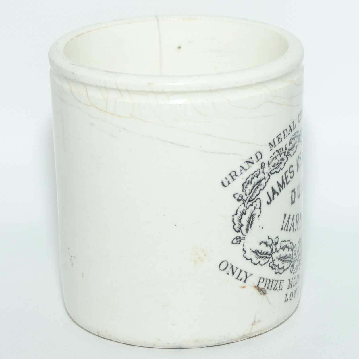 Maling James Keiller & Sons Dundee Marmalade pot | hairline
