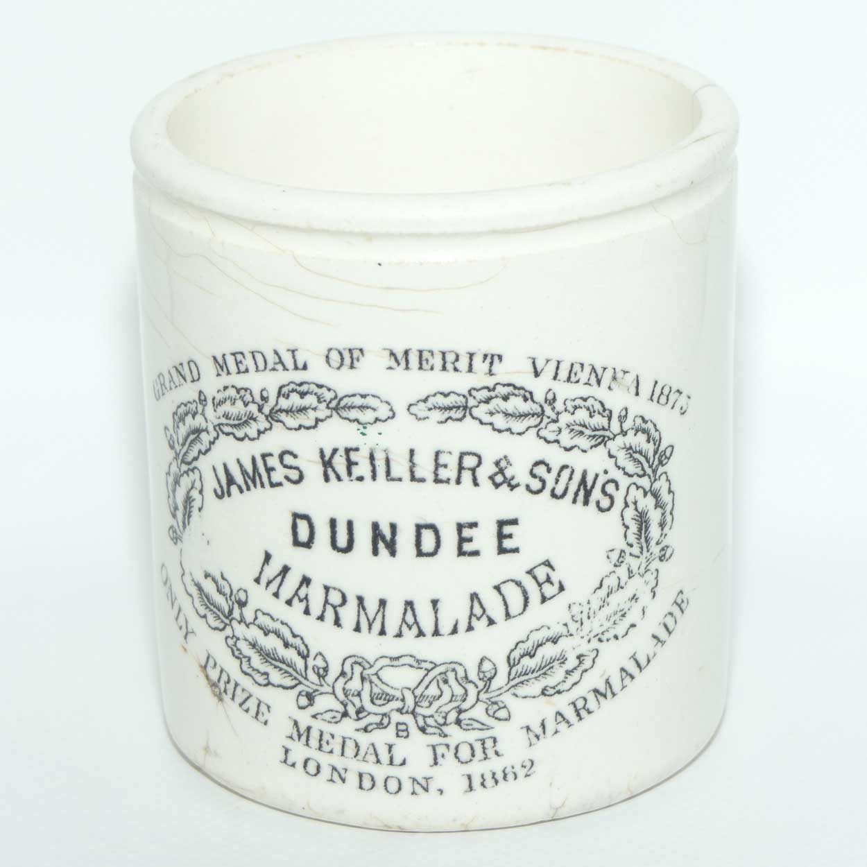 Maling James Keiller & Sons Dundee Marmalade pot | hairline