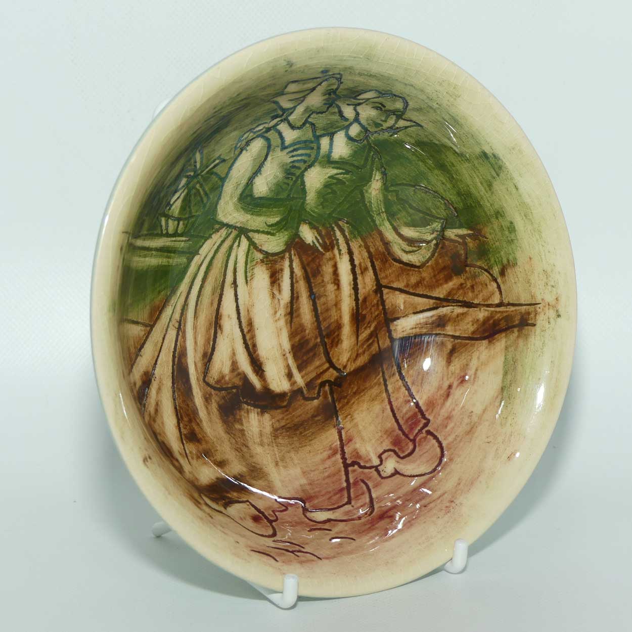 Martin Boyd Dutch Girls bowl | Two Tone | Green and Brown