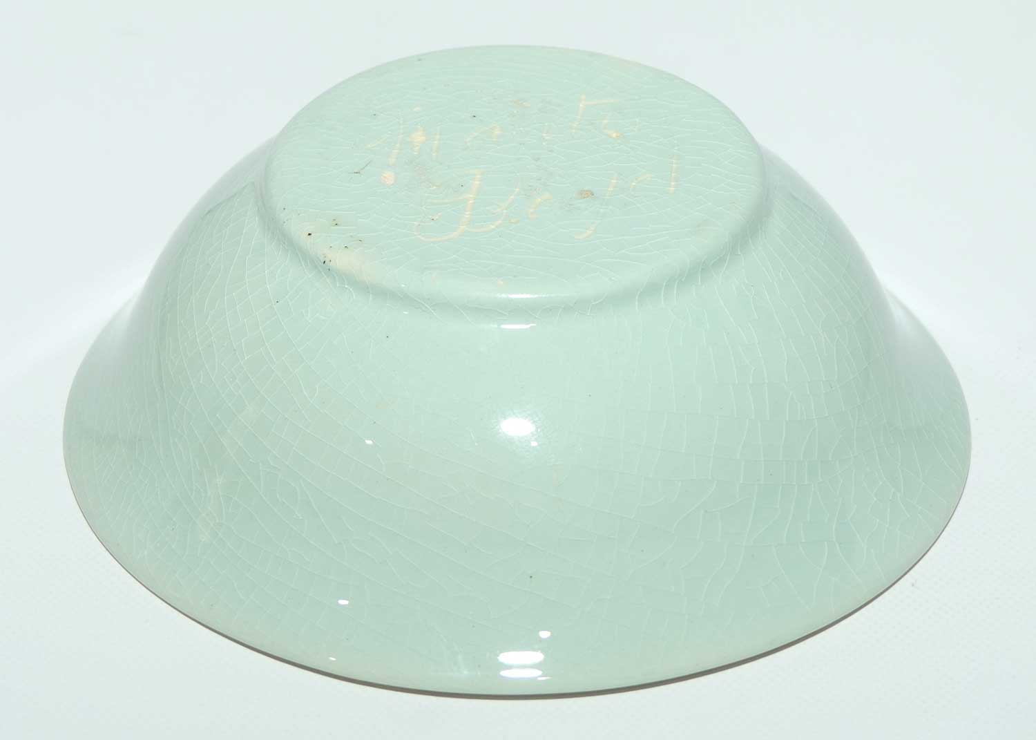 Martin Boyd Dutch Girls bowl | Two Tone | Green and Brown