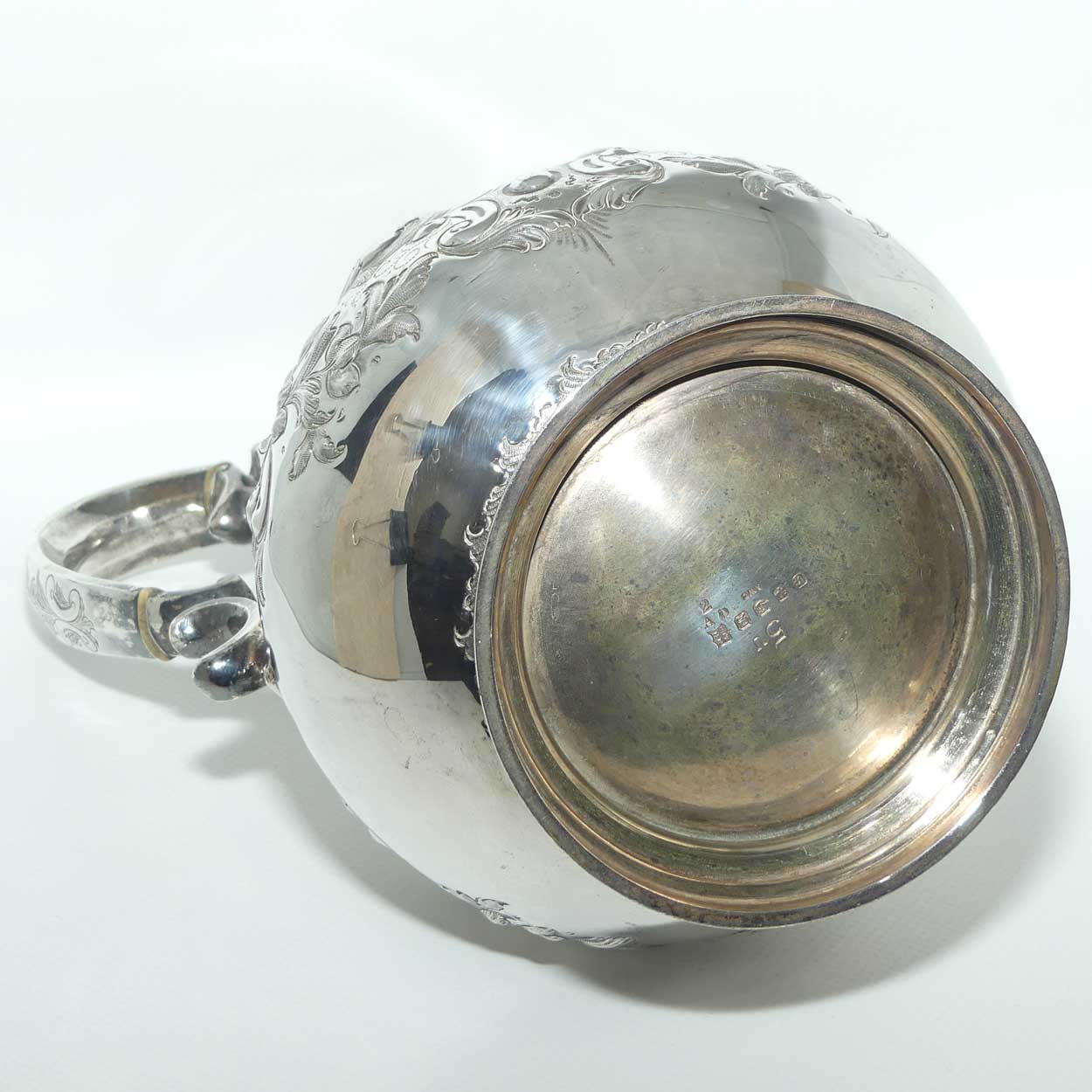 Victorian era Martin Hall and Co EPGS Silver Plate wine jug