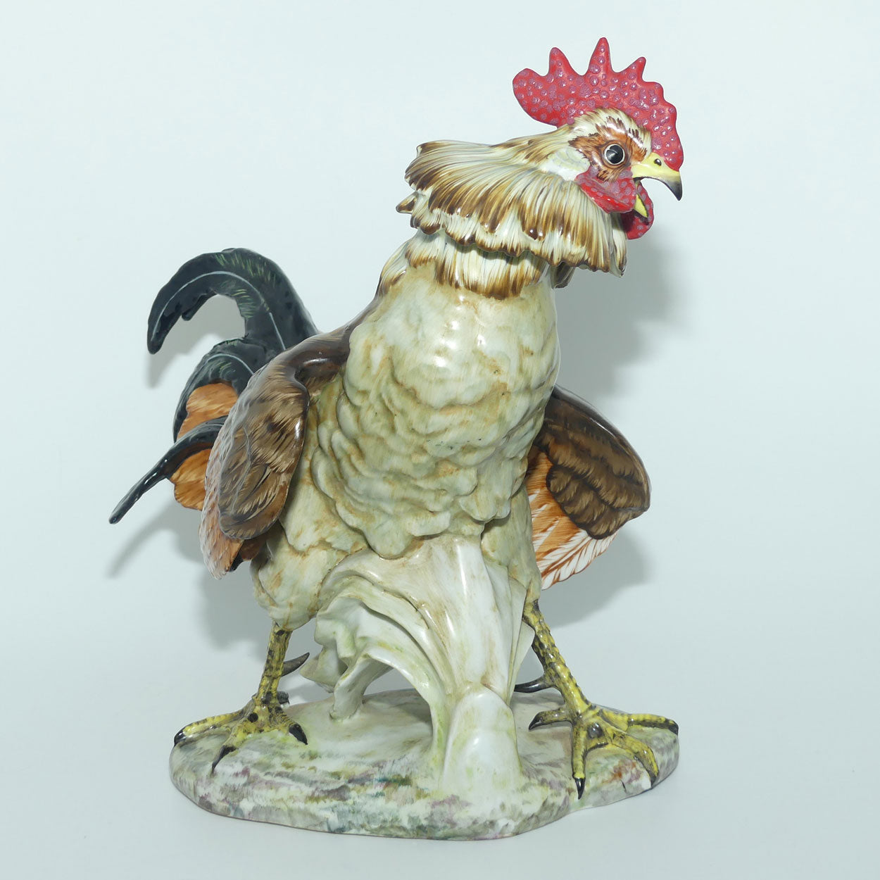 C Martino Spain finely modelled figure of a Rooster