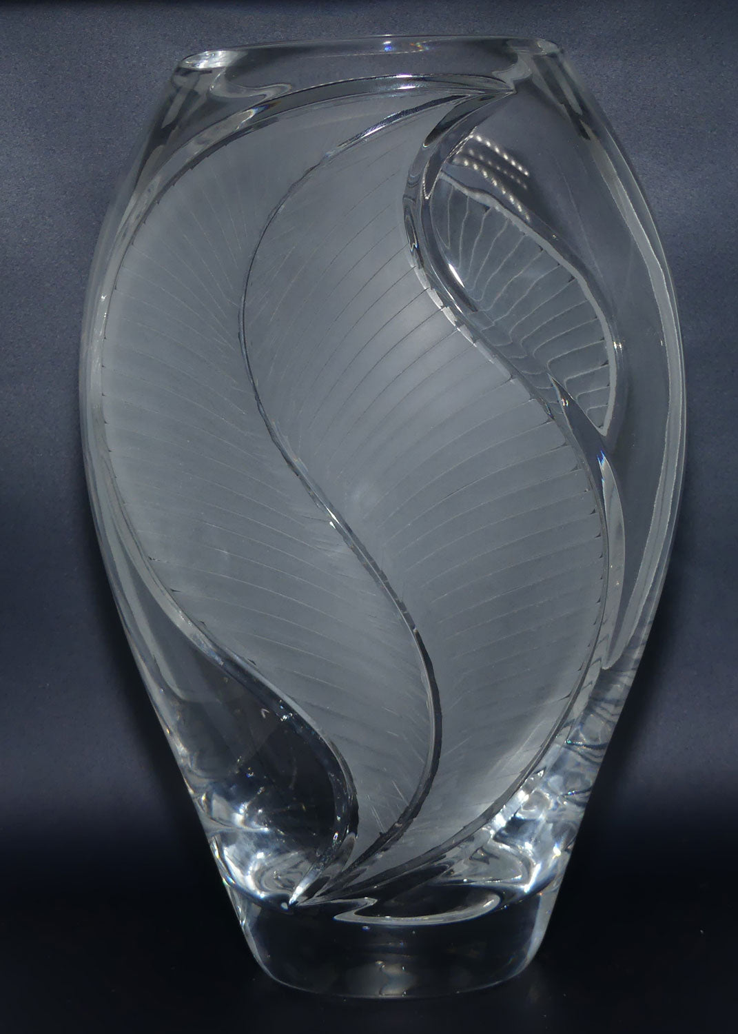 Marw Crystal Italy well facetted Art Crystal vase