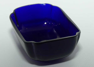 Silver Plated Master Salt cellar | Blue Glass Liner