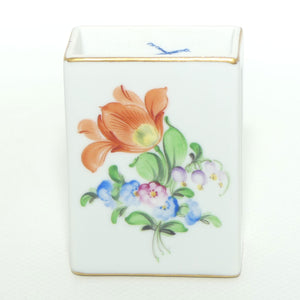 Herend Hungary handpainted Floral pattern match box cover