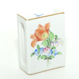 Herend Hungary handpainted Floral pattern match box cover