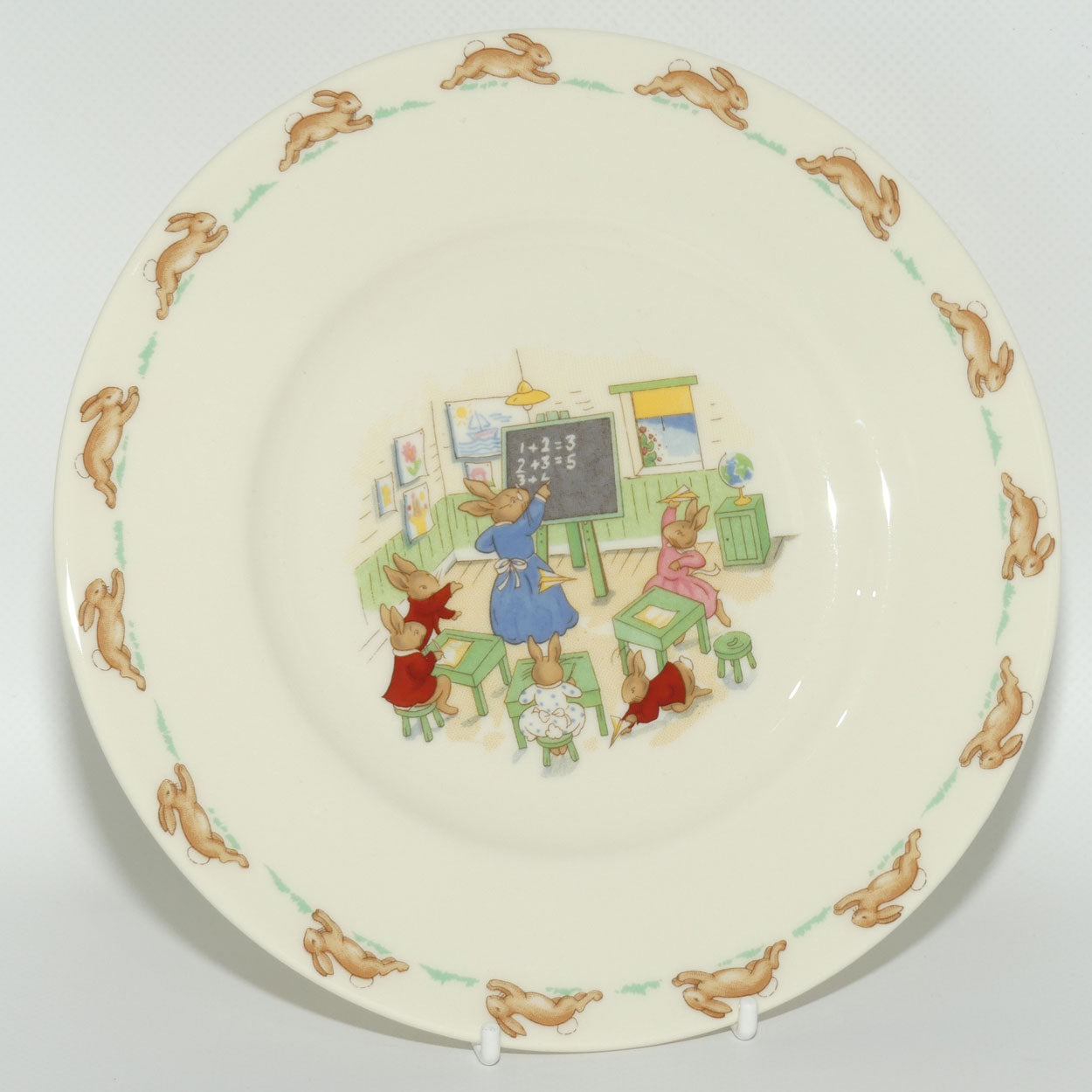 Royal Doulton Bunnykins Tableware Maths Lesson plate | 20cm | original box | #1