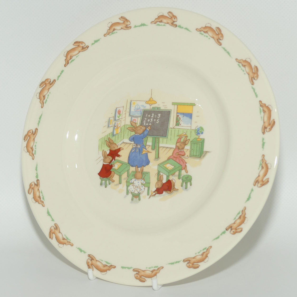 Royal Doulton Bunnykins Tableware Maths Lesson plate | 20cm | original box | #2