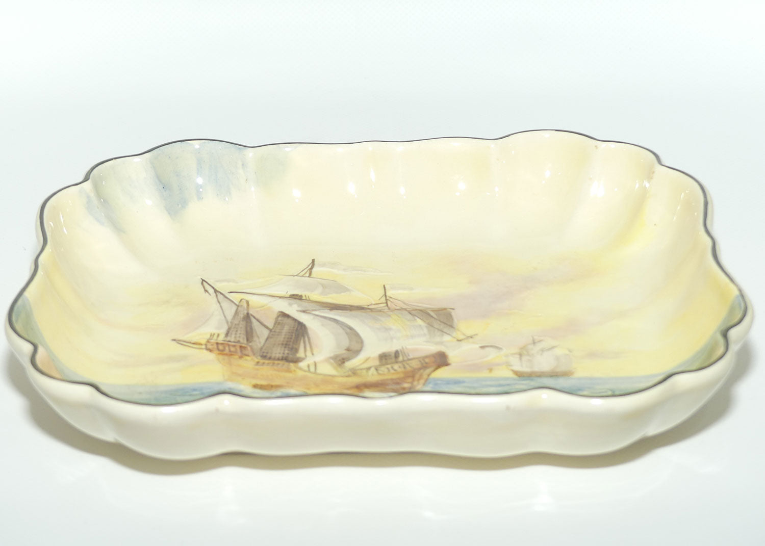 Royal Doulton Famous Ships Matthew rectangular bowl D5957