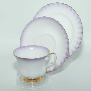 Royal Albert Bone China Rainbow series trio | Mauve | Montrose shape