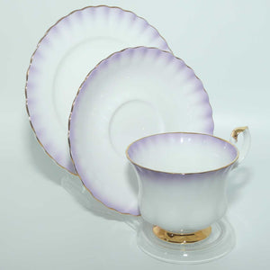 Royal Albert Bone China Rainbow series trio | Mauve | Montrose shape