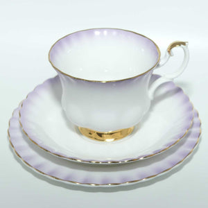 Royal Albert Bone China Rainbow series trio | Mauve | Montrose shape