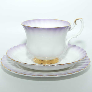 Royal Albert Bone China Rainbow series trio | Mauve | Montrose shape