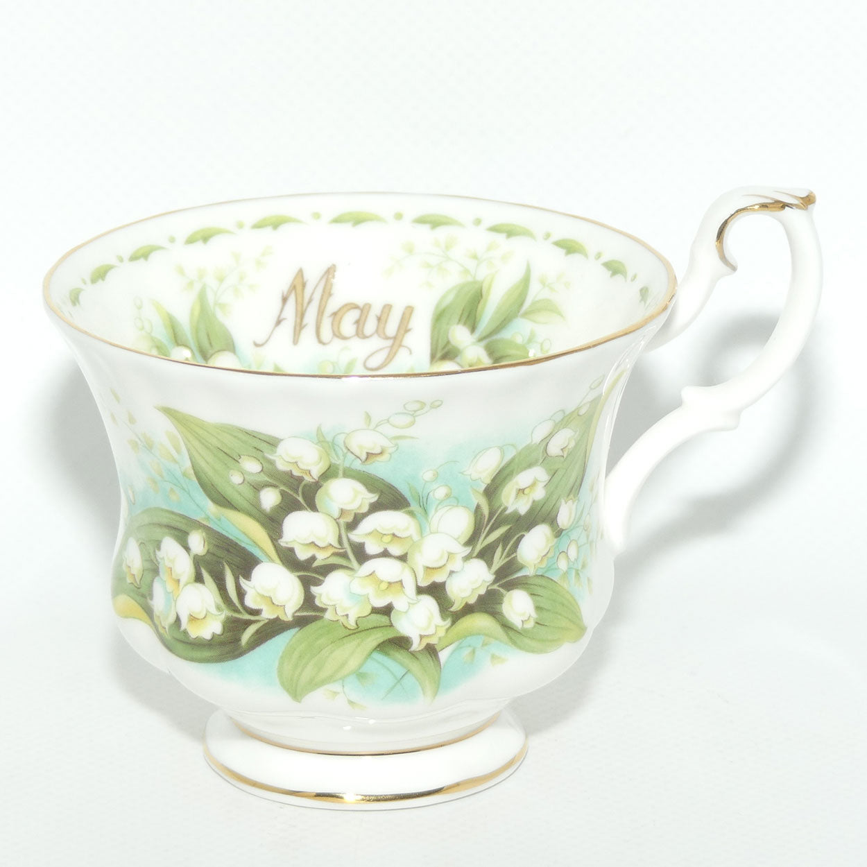 Royal Albert Bone China England | Flower of the Month series | May Lily of the Valley duo
