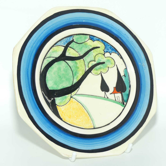 Clarice Cliff Bizarre May Avenue octagonal plate | 14.5cm