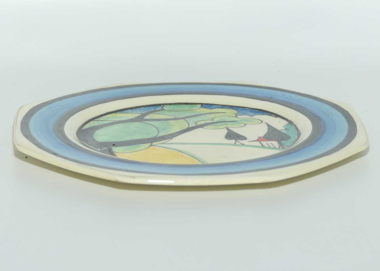 Clarice Cliff Bizarre May Avenue octagonal plate | 14.5cm