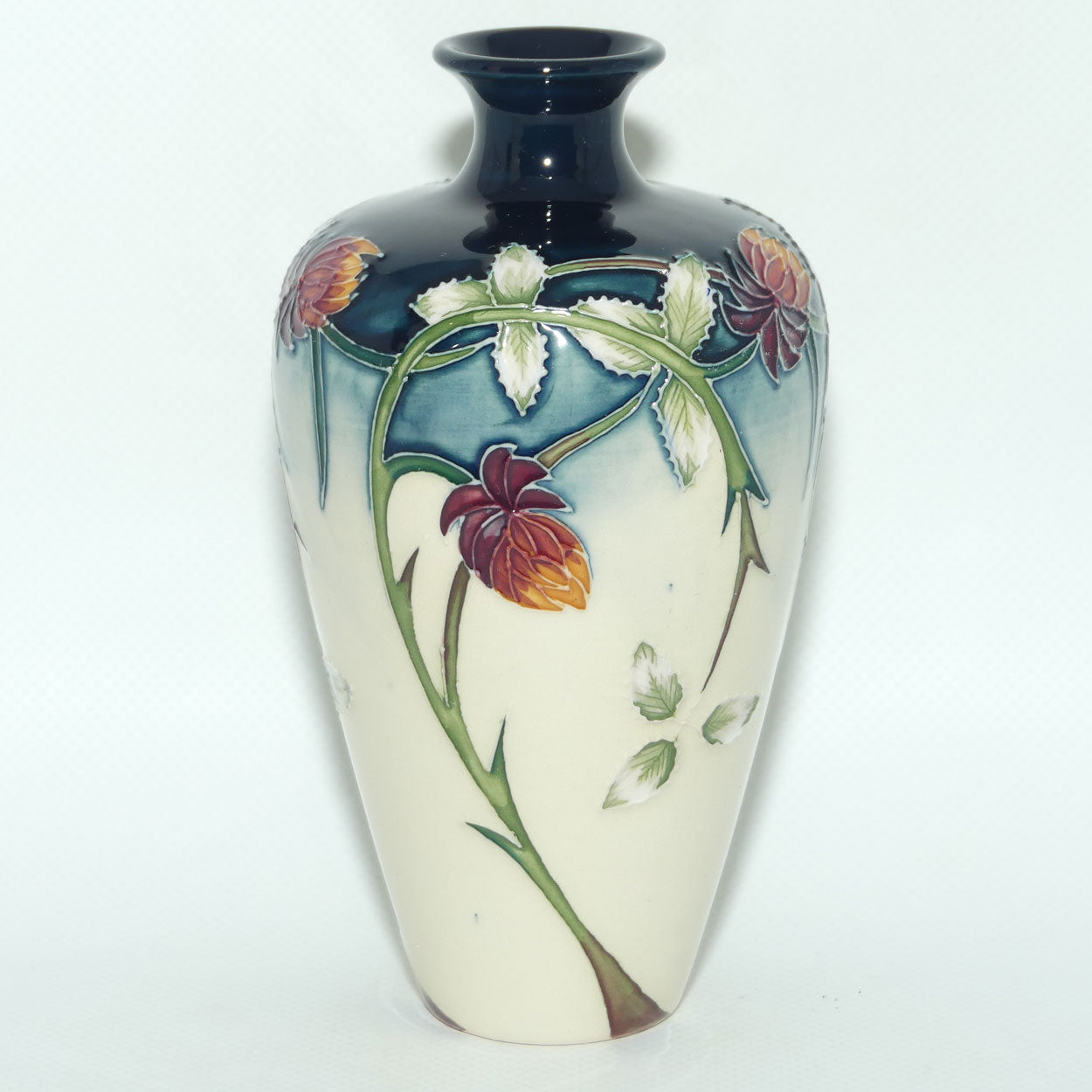 Moorcroft Meadow Charm vase | Shape 72/6 | silver line