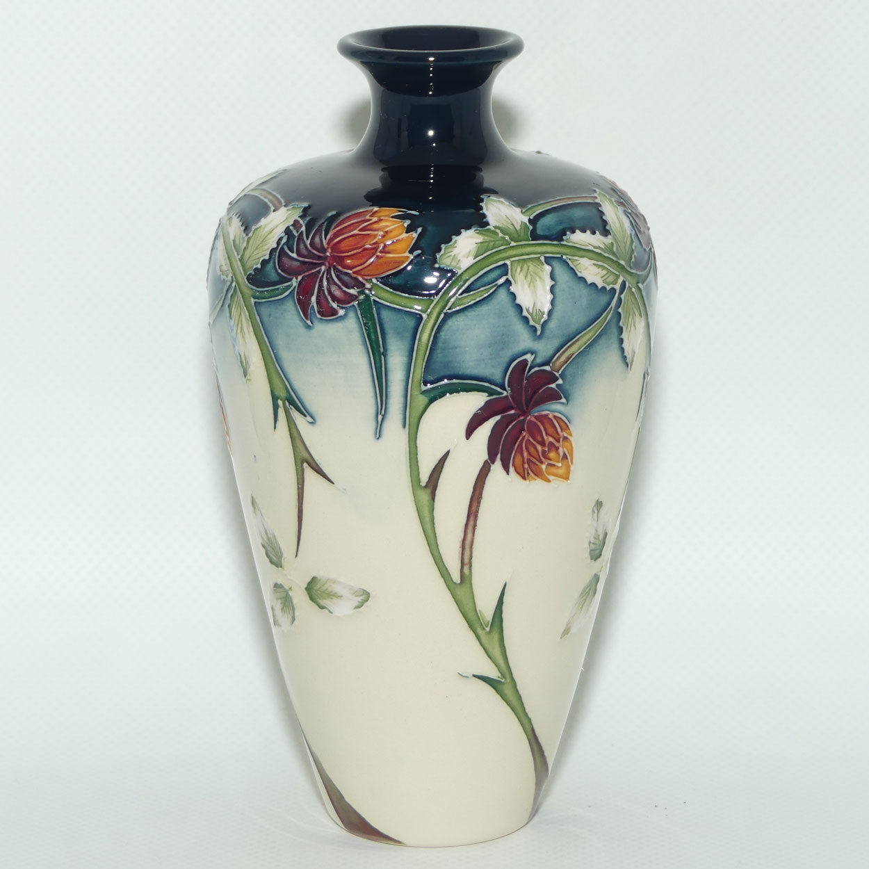 Moorcroft Meadow Charm vase | Shape 72/6 | silver line