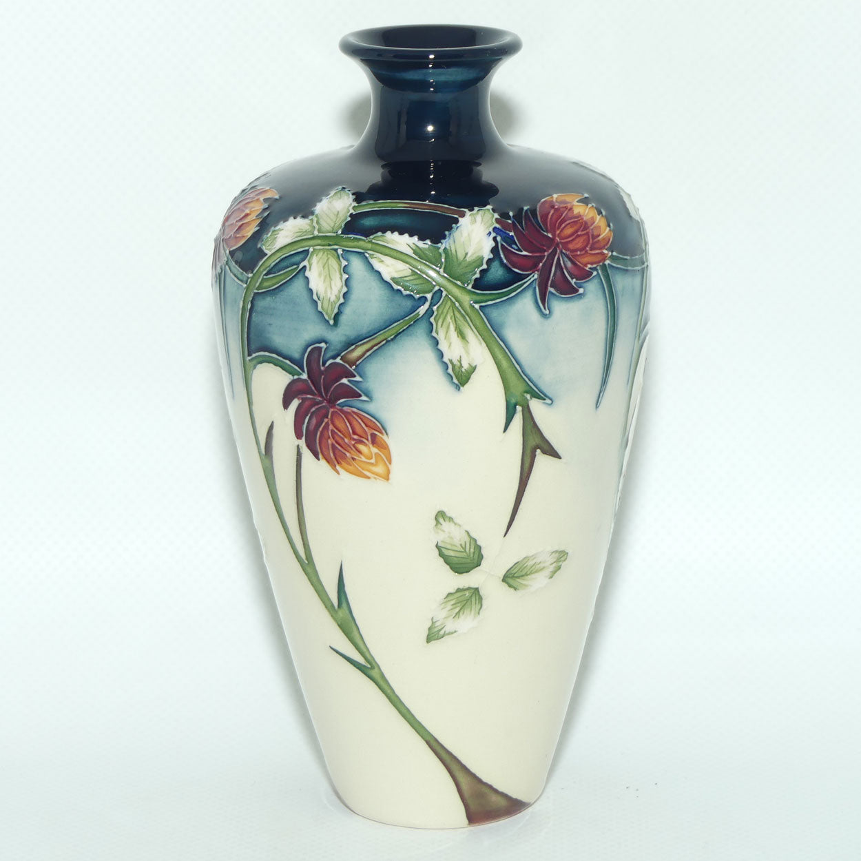 Moorcroft Meadow Charm vase | Shape 72/6 | silver line