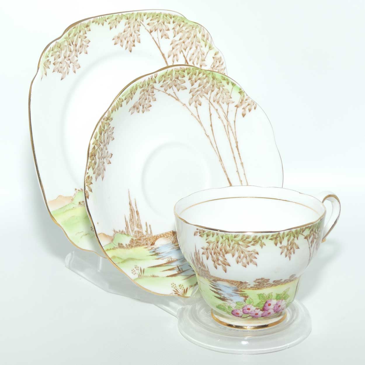 Royal Standard Bone China Meadowland pattern trio